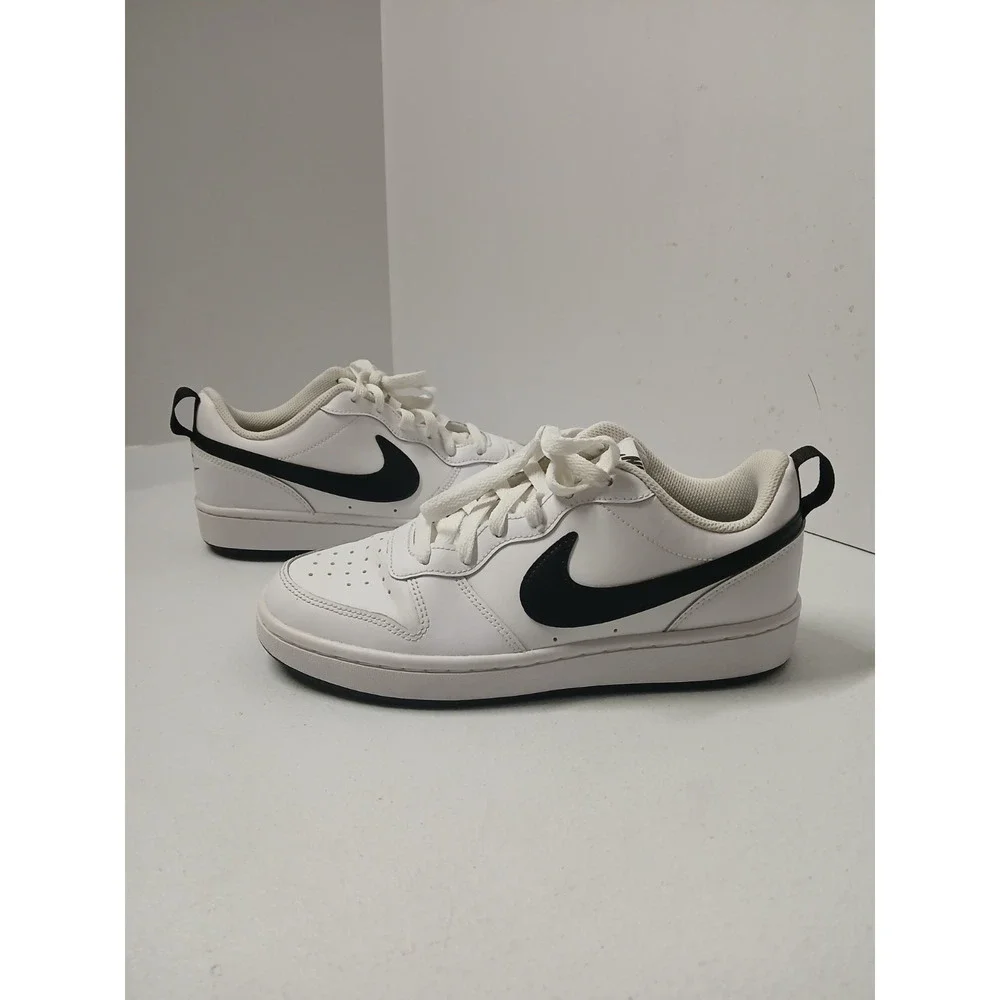 Nike Court Borough Low 2 White‎ Black GS - BQ5448-104 Size 6.5Y